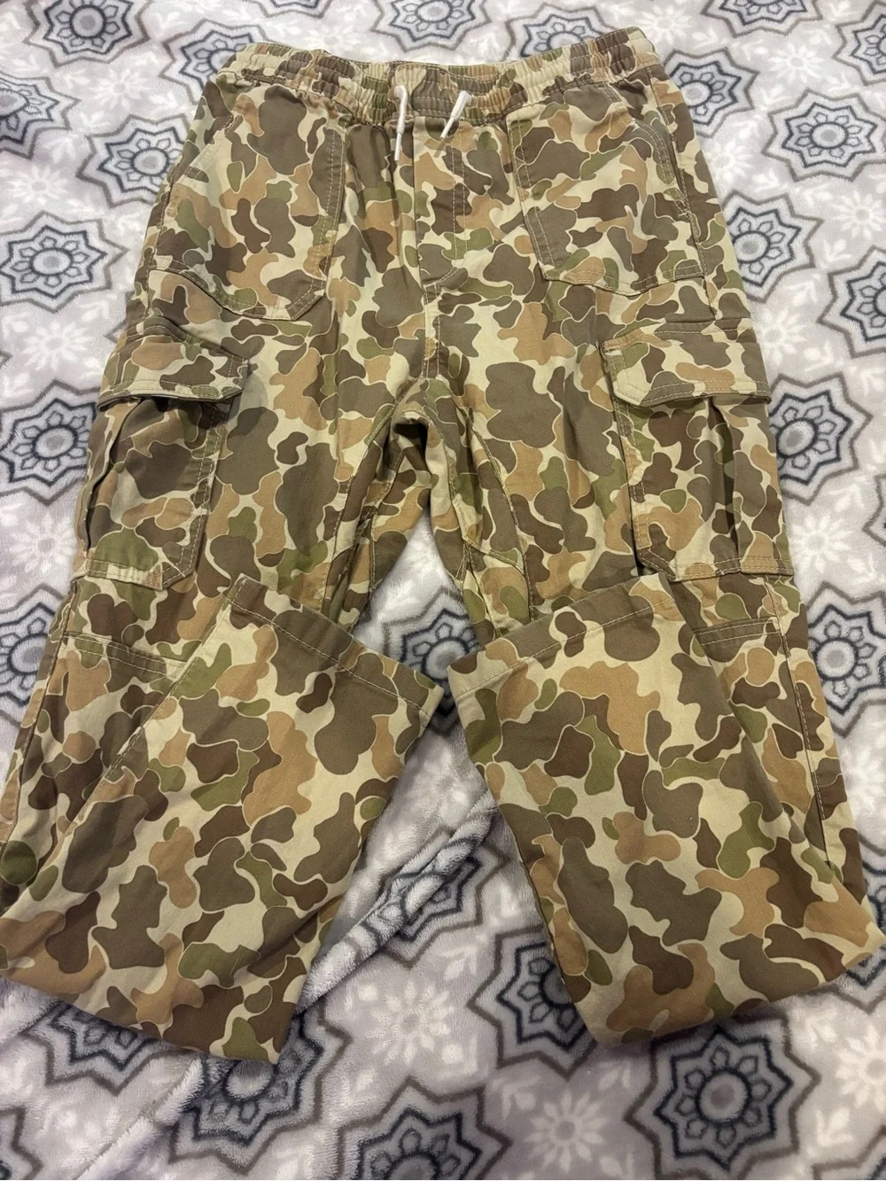 GAP Kids XL (12) Duck Camo Cargo Pull On Pants